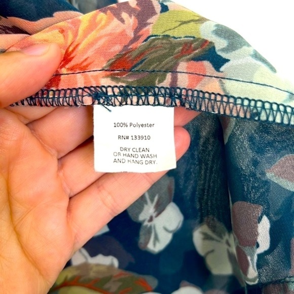 Show Me Your MuMu - Poet Tie Fall In Love Colorful Floral Blouse Size Small - Picture 9 of 12
